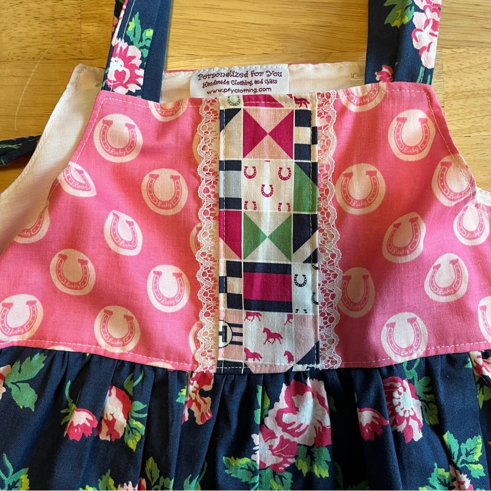 Girl’s Handmade Unique Horse Design Summer Dress